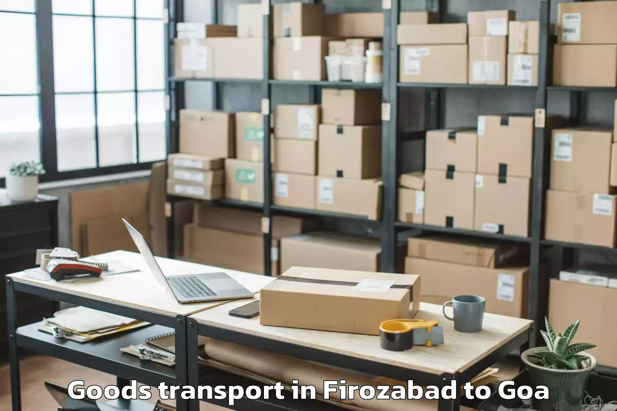 Top Firozabad to Goa Airport Goi Goods Transport Available